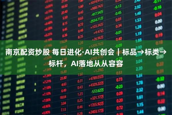 南京配资炒股 每日进化·AI共创会｜标品→标类→标杆，AI落地从从容容